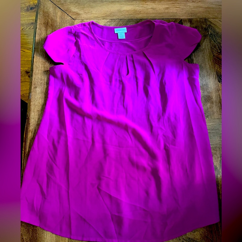 Motherhood Maternity Magenta Blouse